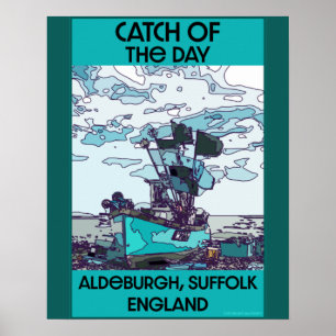 Alderburgh Suffolk  Beach Art  Poster