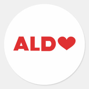 Aldo Love Classic Round Sticker