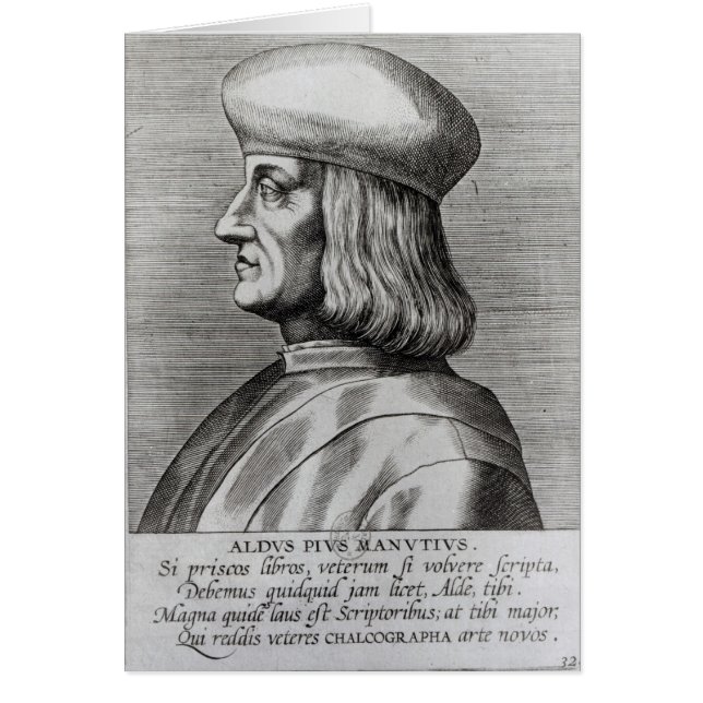Aldus Manutius (Front)