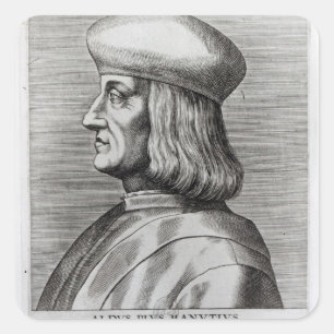 Aldus Manutius Square Sticker