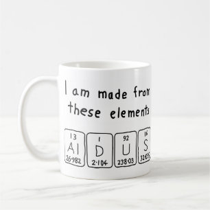 Aldus periodic table name mug