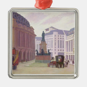 Aldwych (oil on canvas) metal tree decoration