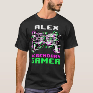 Ale Legendary Gamer Personalised T-Shirt