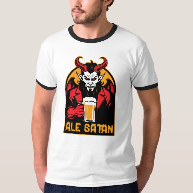 Ale Satan - Beer Drinking T-Shirt (Front)