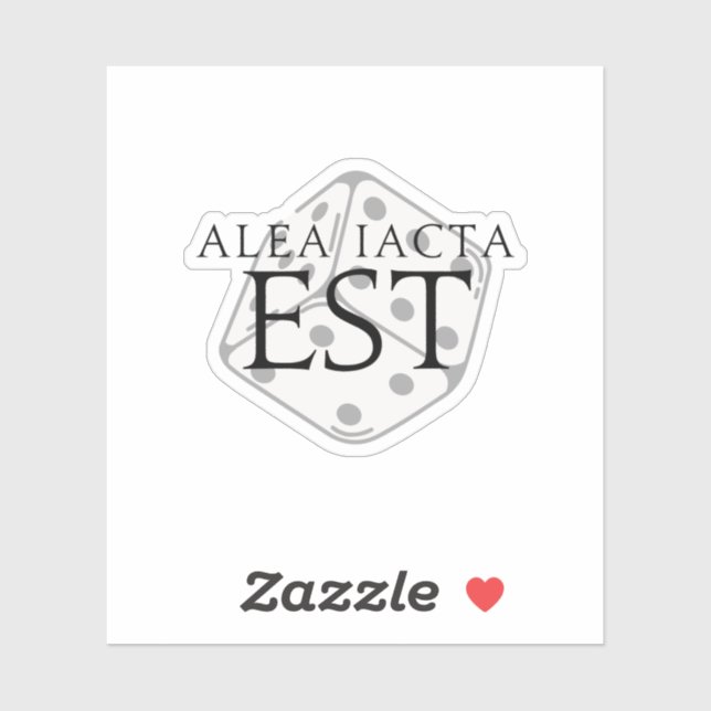 Alea Iacta Est (The Die Has Been Cast)  Sticker (Sheet)