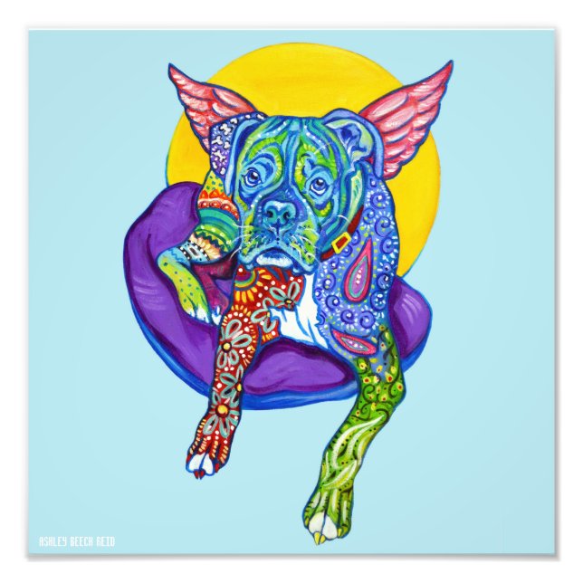 Alebrijes Boxer 12x12" Print (Front)