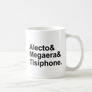 Alecto Megaera Tisiphone   Greek Furies of Myth Coffee Mug
