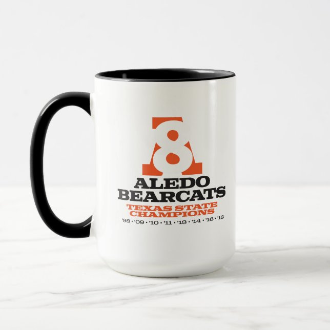 Aledo Bearcat 2018 State Champ "A8"- 15oz. Mug (Left)