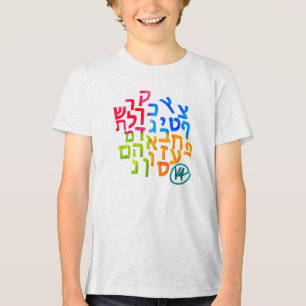 Alef Bet for Autism T  Tri-Blend Shirt