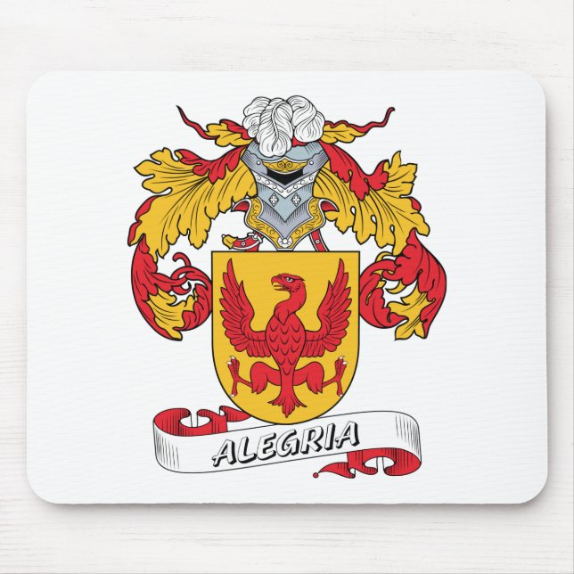 Alegria Family Crest Mouse Pad (Front)