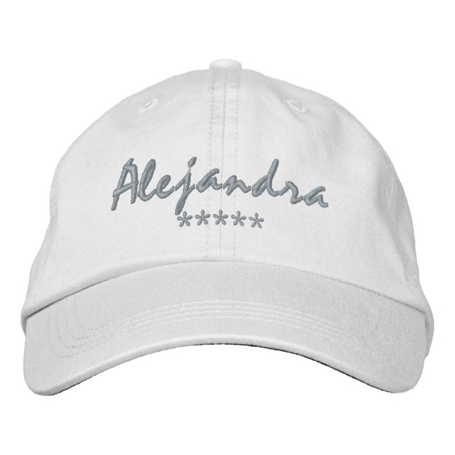 Alejandra Name Embroidered Hat (Front)