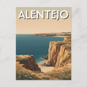 Alentejo Portugal Travel Postcard