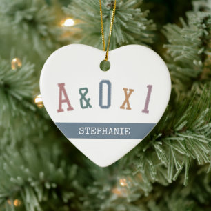 Alert and Oriented to Person A&OX1 Nurse Custom Ceramic Tree Decoration