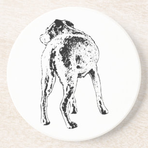 Alert at the Table Coaster