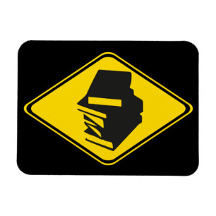 Alert: Books Ahead! Magnet