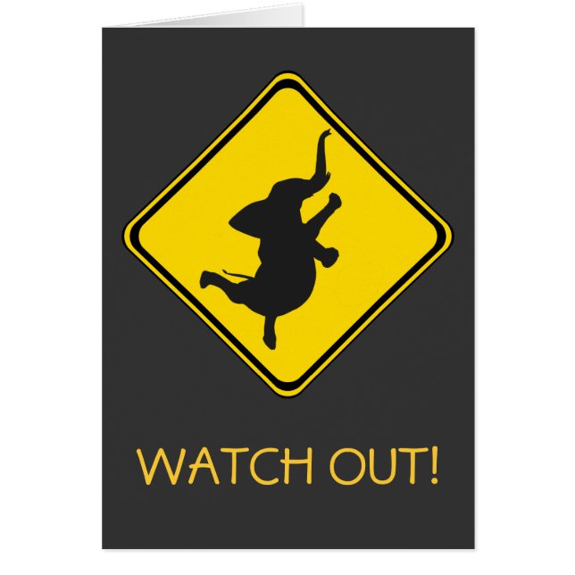 Alert: Dancing Elephant Xing! (Front)