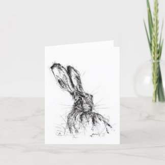 Alert Hare Thank You Card