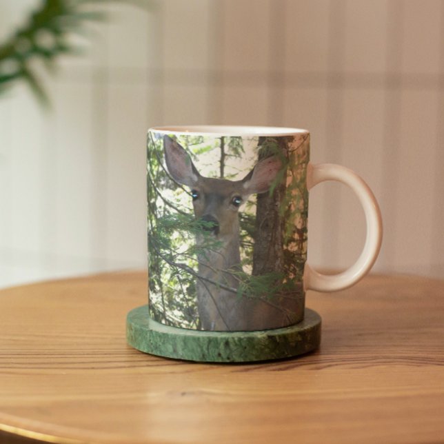 Alert Mule Deer Wildlife Photo Mug (In Situ Coaster)
