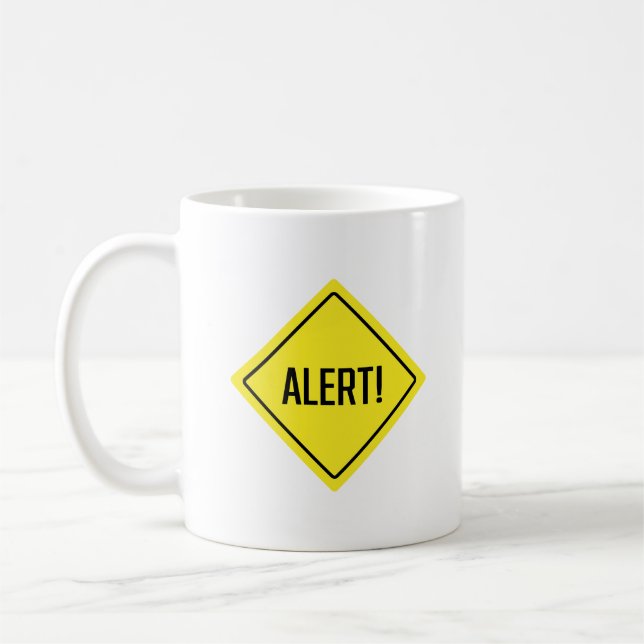 Alert! Warning Sign | Classic Mug (Left)