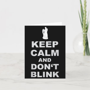 Alert - Weeng Angel - Keep Calm And Dont Blink 2  Card