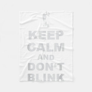 Alert - Weeng Angel - Keep Calm And Dont Blink 2  Fleece Blanket