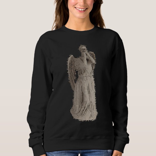 Alert - Weeping Angel - Don't Blink 2 - Sci Fi Fan Sweatshirt (Front)