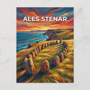 Ales Stenar Sweden Postcard