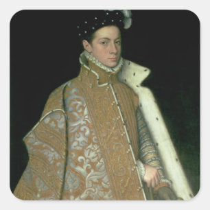 Alessandro Farnese ,later Governor of Netherlands Square Sticker