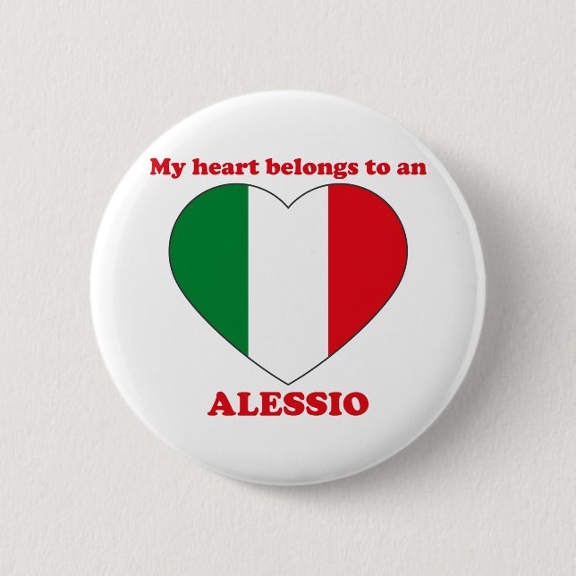 Alessio 6 Cm Round Badge (Front)