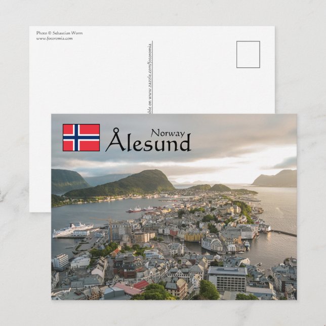 Alesund Norway Souvenir Postcard (Front/Back)