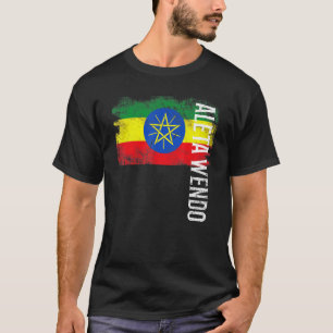 Aleta Wendo Ethiopia Flag For Ethiopians Men Women T-Shirt