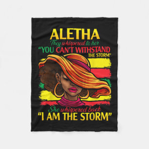 Aletha First Name Family Surname Black History Mon Fleece Blanket
