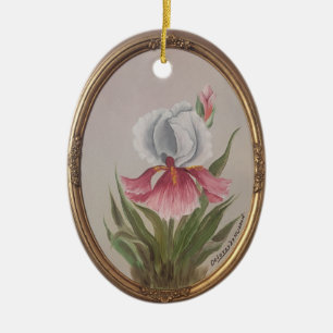 Alethia's Heritage "Iris" by Dolores Hubard Ceramic Tree Decoration