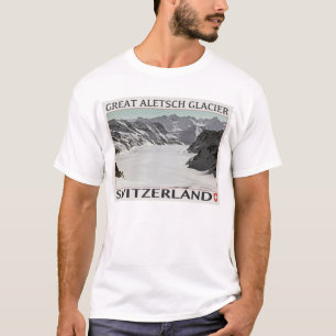 Aletsch Glacier - on White.jpg T-Shirt