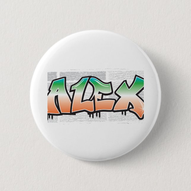 alex.ai 6 cm round badge (Front)