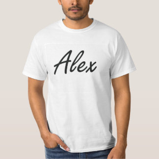 Alex Artistic Name Design T-Shirt