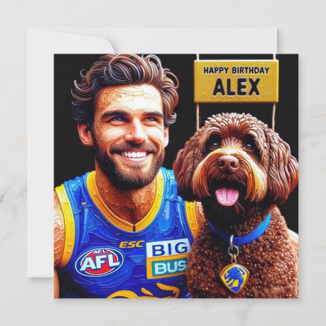 ALEX ~ Birthday Card ~ Football Season ~ (Front)