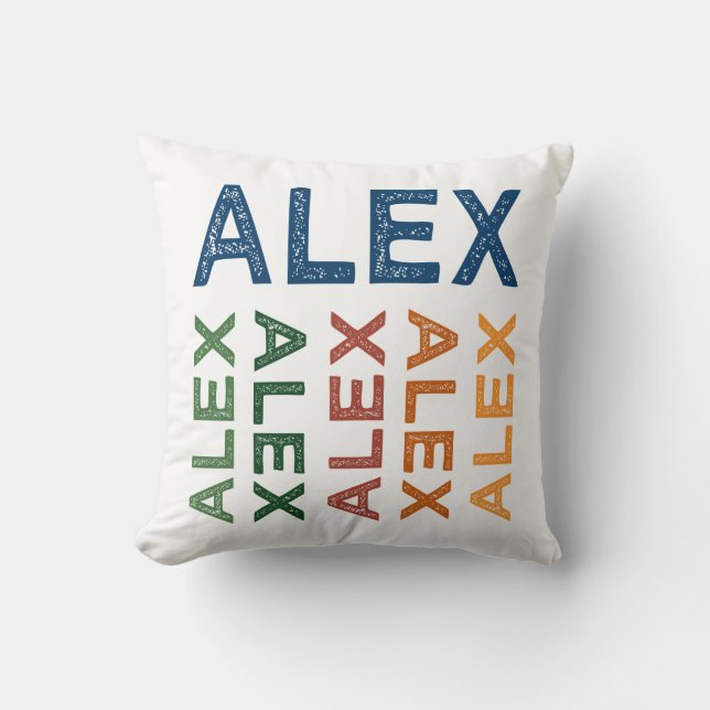 Alex Cute Colourful Cushion (Front)