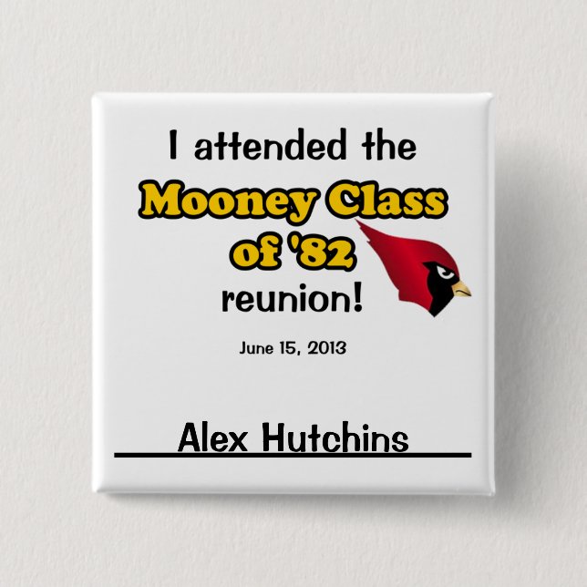 Alex Hutchins 15 Cm Square Badge (Front)