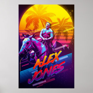 ALEX JONES GLIDING THROUGH THE 80S POSTER