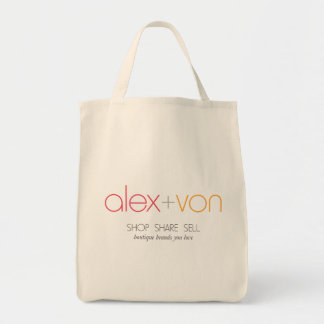 alex+von Canvas Grocery Bag
