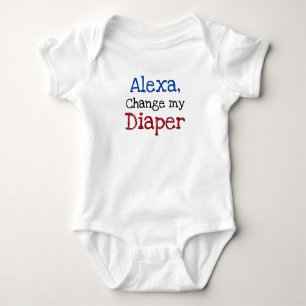 Alexa, Change My Diaper Funny Infant Baby Bodysuit