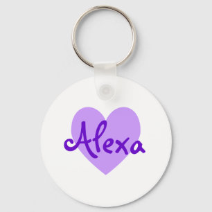 Alexa in Purple Key Ring