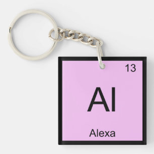 Alexa Name Chemistry Element Periodic Table Key Ring