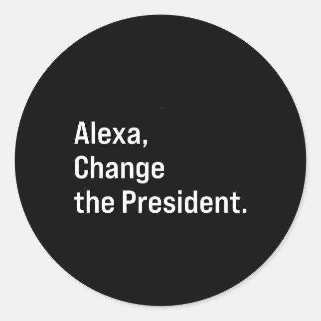 Alexa  usa classic round sticker (Front)