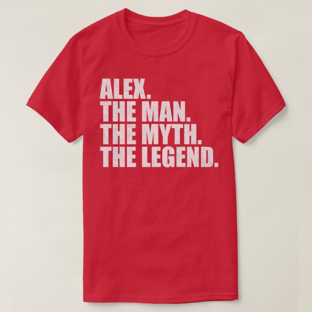 AlexAlex Name Alex given name T-Shirt (Design Front)