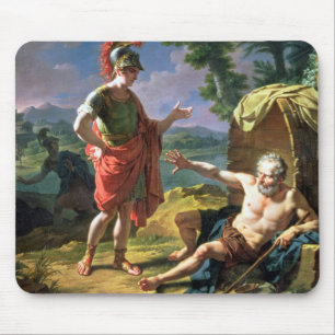 Alexander and Diogenes, 1818 (oil on canvas) Mouse Pad