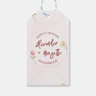 Alexander & Brigitte Wedding Gift Tags