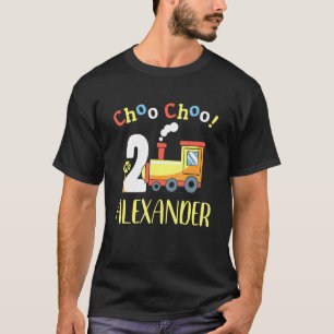 Alexander Choo Choo Two Train 2nd Birthday Turning T-Shirt
