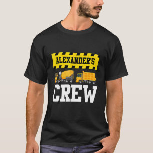 Alexander Construction Crew Custom Dumptruck Dump T-Shirt